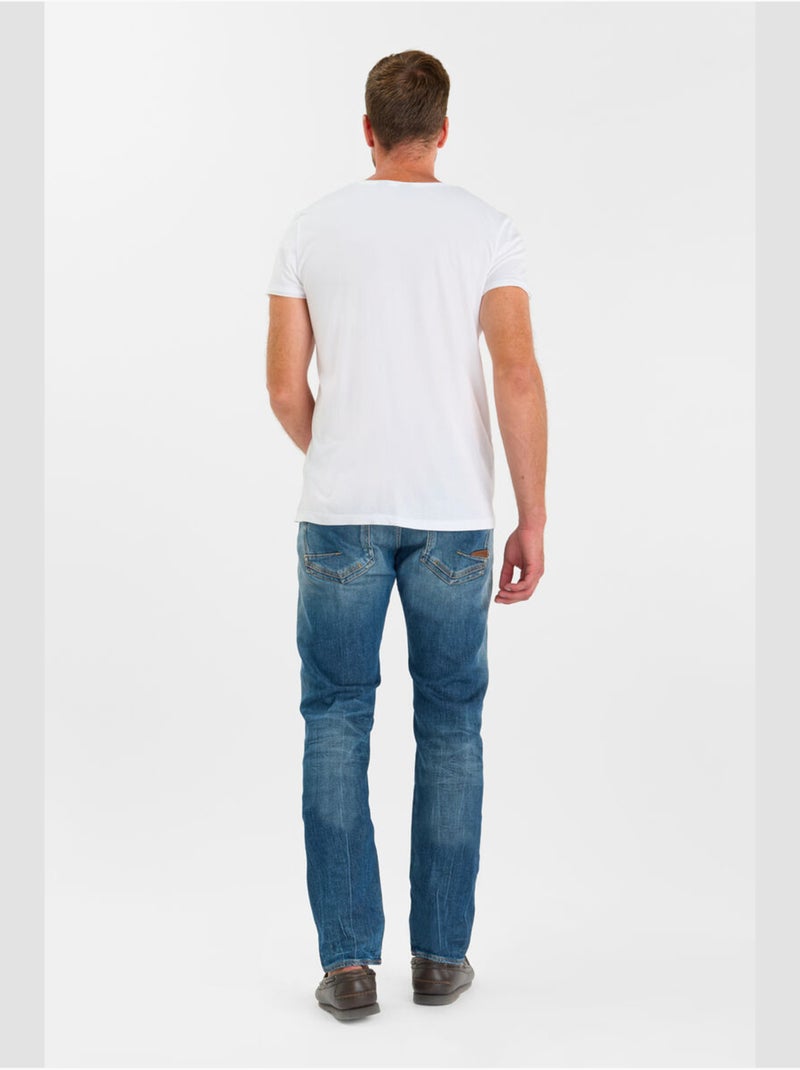 Jeans slim stretch 700/11, lunghezza 34 Blu - Kiabi