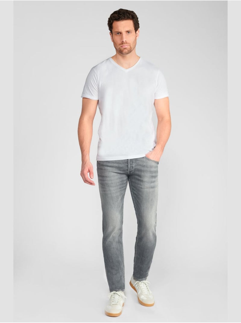 Jeans slim stretch 700/11, lunghezza 34 Grigio - Kiabi