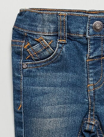 Jeans slim stretch con vita regolabile