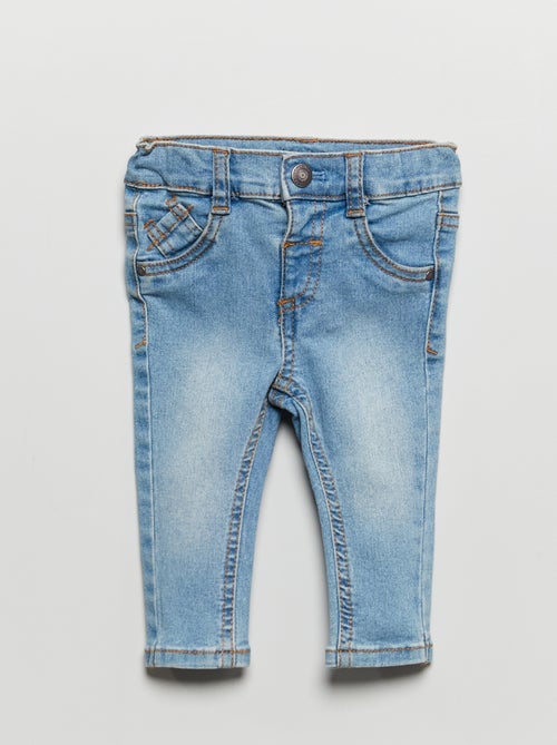 Jeans slim stretch con vita regolabile - Kiabi