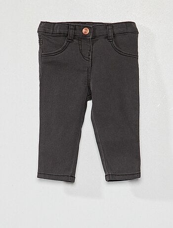 Jeans slim stretch con vita regolabile