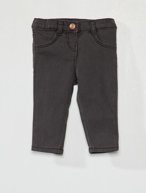 Jeans slim stretch eco-sostenibili                                         NERO 
