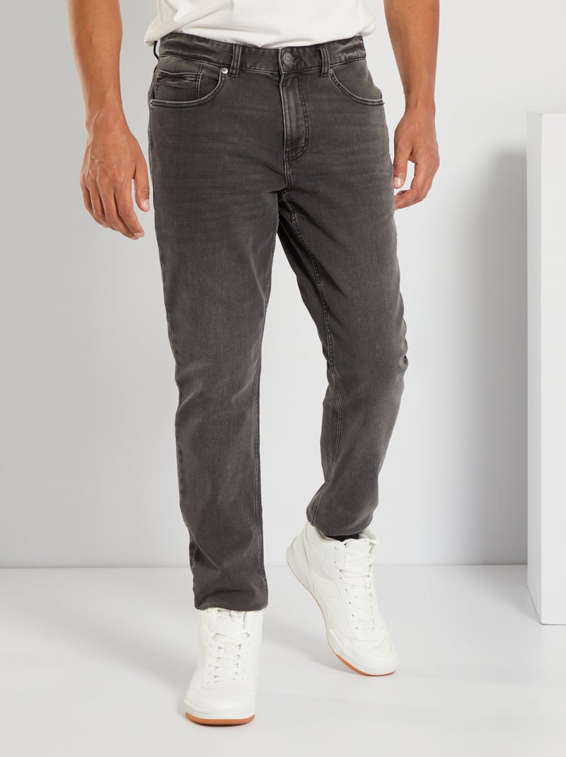 Jeans slim stretch grigio scuro - Kiabi