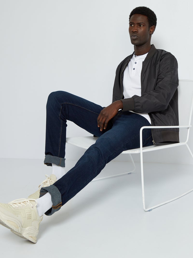 Jeans slim stretch L34 blu indaco - Kiabi