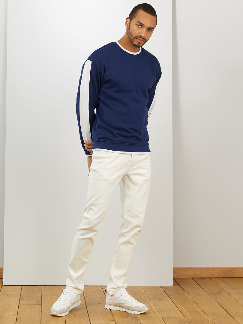 Jeans slim tapered L32 bianco - Kiabi