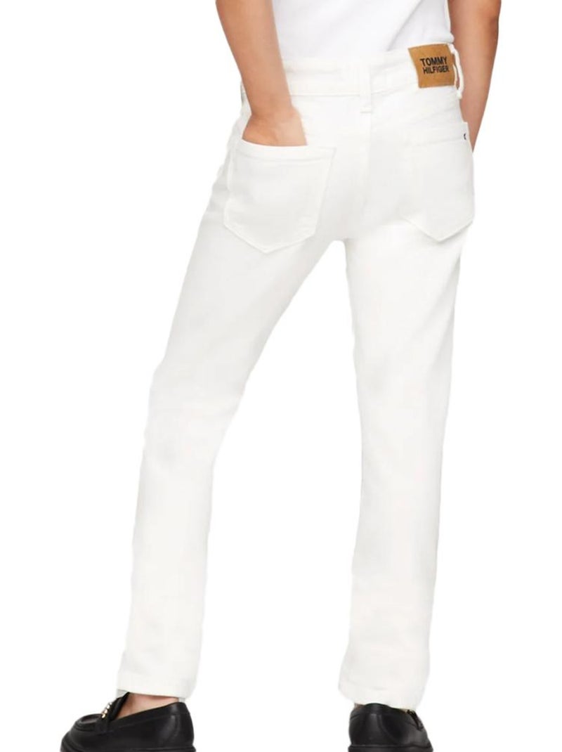 Jeans Slim Tommy Hilfiger da Ragazza Bianco - Kiabi