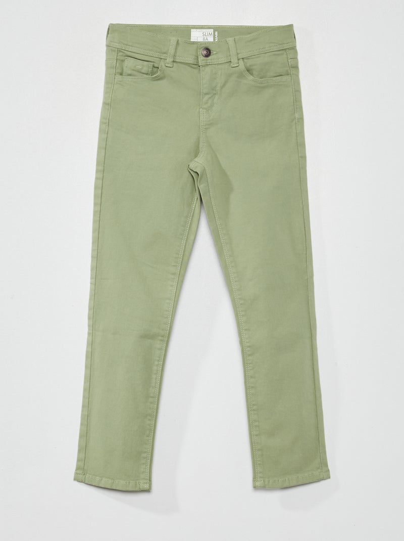 Jeans slim Verde chiaro - Kiabi