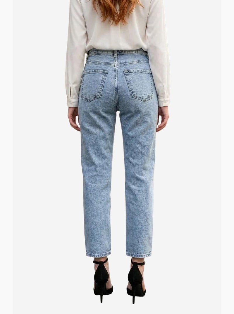 Jeans slim vita alta my fashion Blu chiaro - Kiabi
