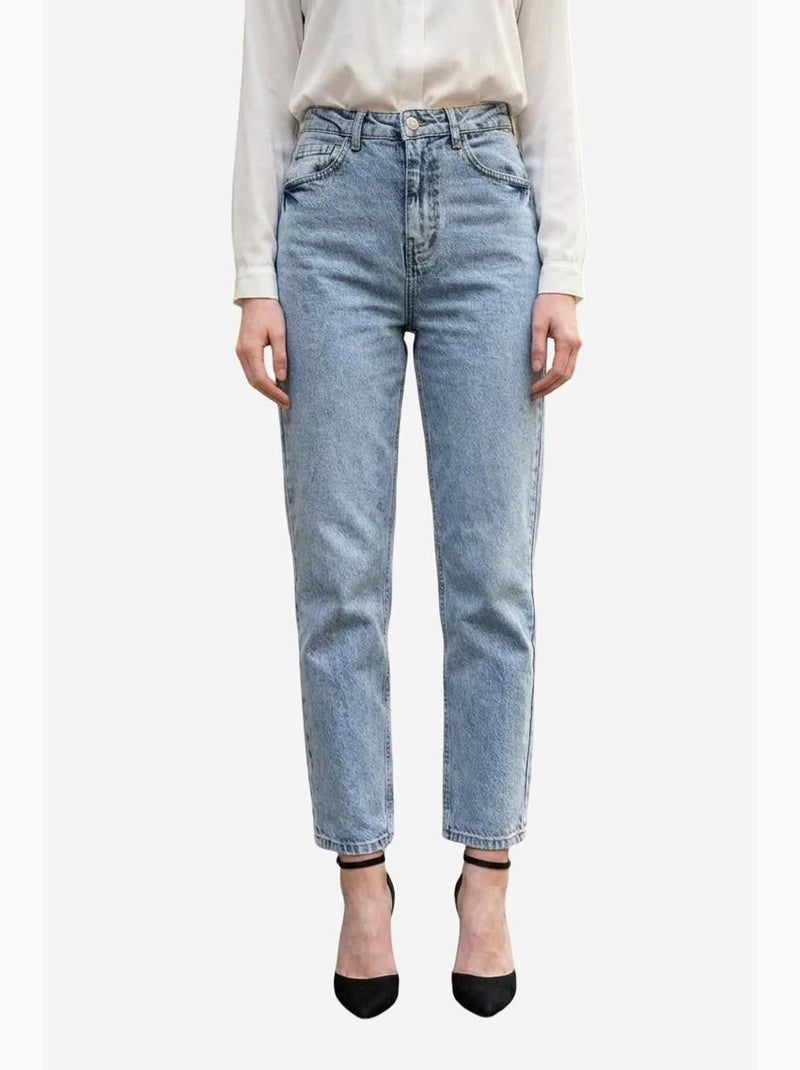 Jeans slim vita alta my fashion Blu chiaro - Kiabi
