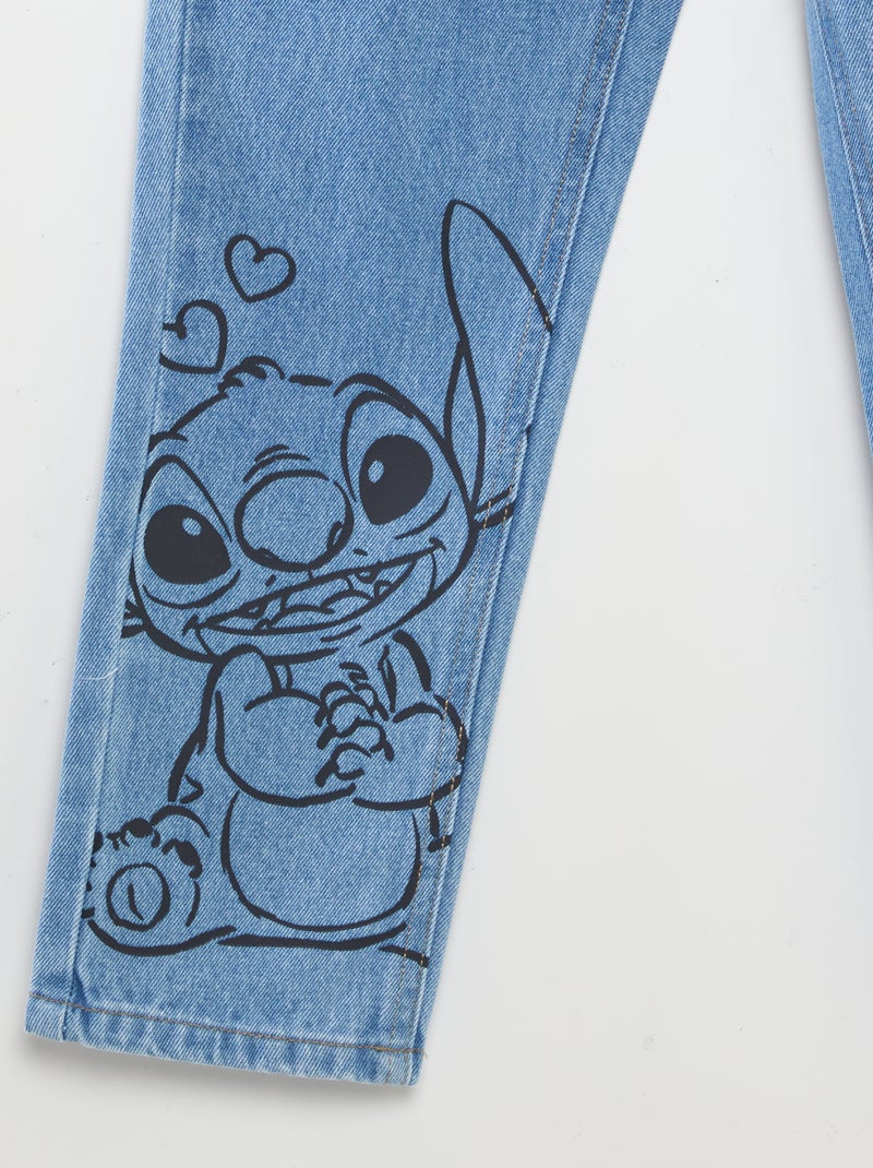 Jeans stampato 'Stitch' BLU - Kiabi