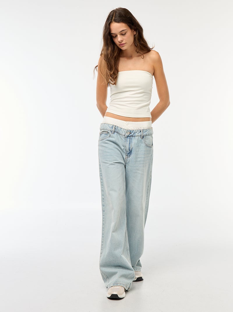Jeans stile boxer baggy Blu - Kiabi
