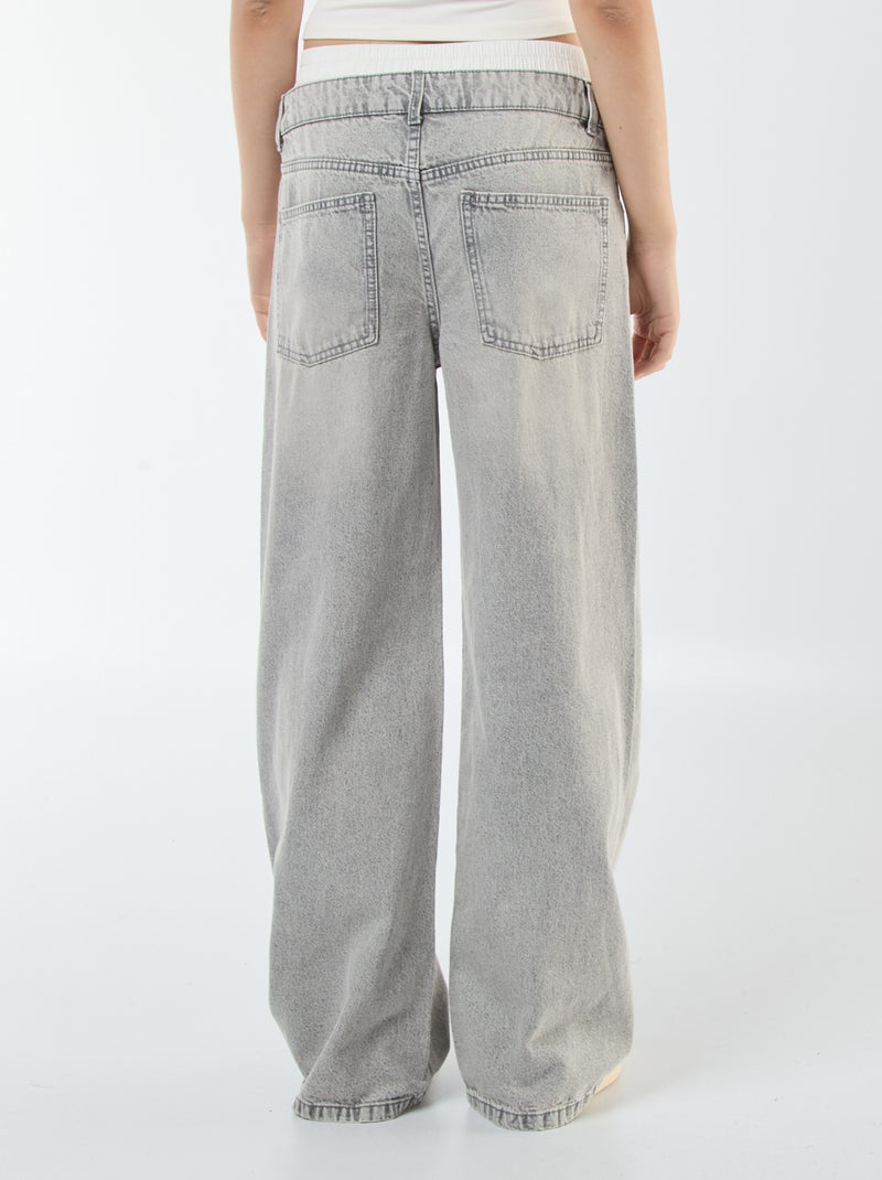 Jeans stile boxer baggy Grigio - Kiabi