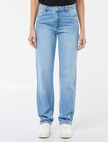 Jeans straight / a gamba dritta a vita alta - L32