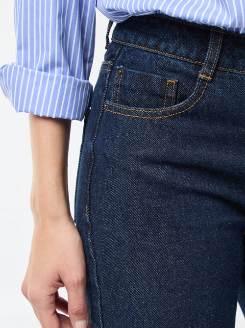 Jeans straight / a gamba dritta a vita alta - L32 - Kiabi