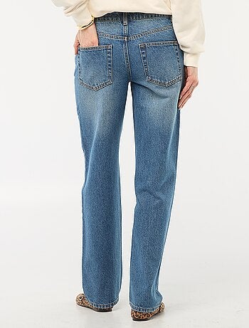 Jeans straight / a gamba dritta a vita alta - L32