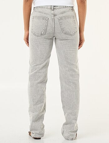 Jeans straight / a gamba dritta a vita alta - L32