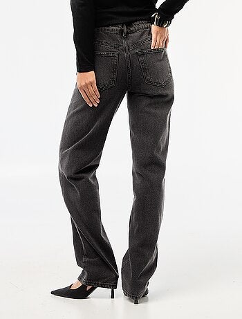 Jeans straight / a gamba dritta a vita alta - L32