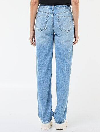 Jeans straight / a taglio dritto a vita alta - L32