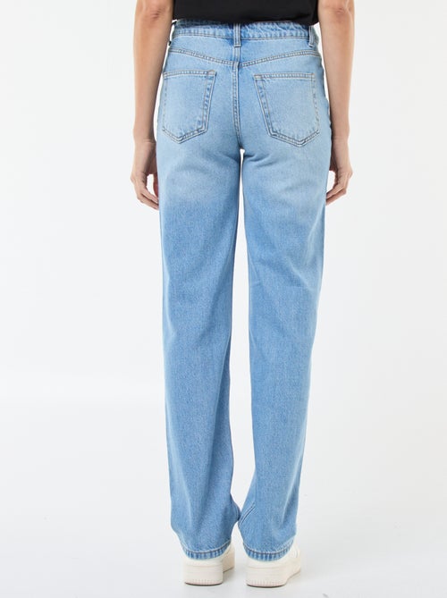 Jeans straight / a taglio dritto a vita alta - L32 - Kiabi
