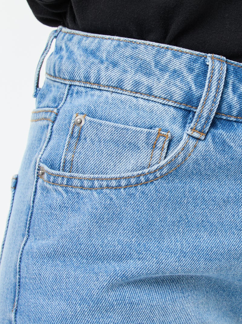 Jeans straight / a taglio dritto a vita alta - L32 Blu - Kiabi