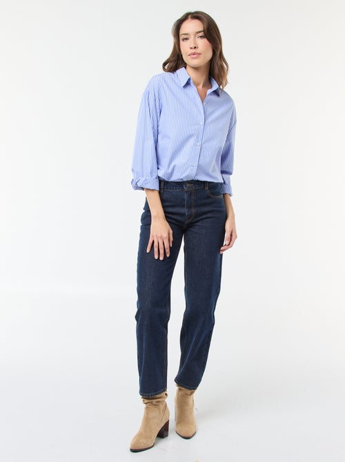 Jeans straight / a taglio dritto a vita alta - L32 - Kiabi Jeans straight / a taglio dritto a vita alta - L32 - Kiabi