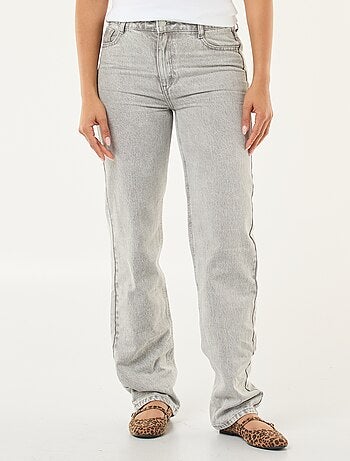 Jeans straight / a taglio dritto a vita alta - L32