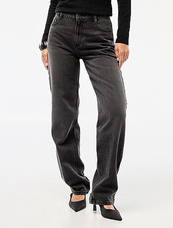 Jeans straight / a taglio dritto a vita alta - L32