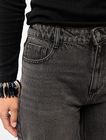Jeans straight / a taglio dritto a vita alta - L32
