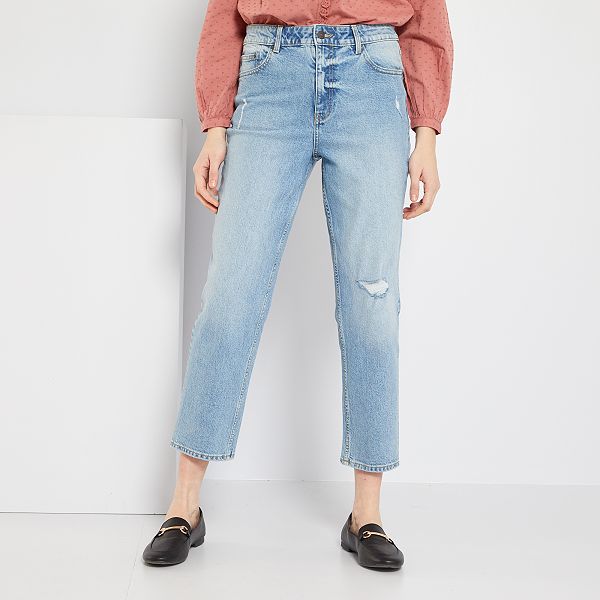 Jeans straight a vita alta Donna dalla 38 alla 52 - Kiabi - 20,00€