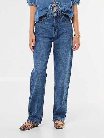 Jeans dritti a vita alta