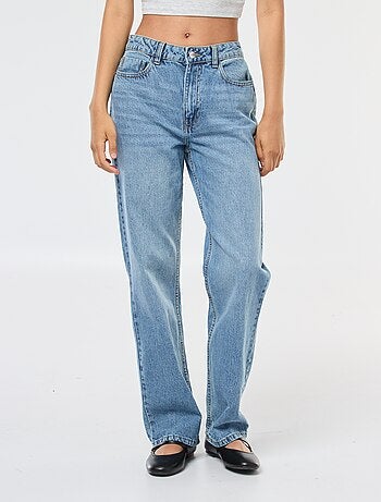 Jeans dritti a vita alta