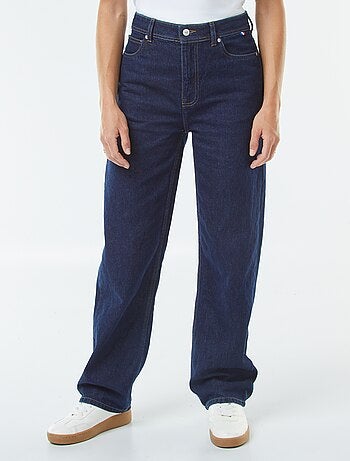 Jeans straight a vita alta