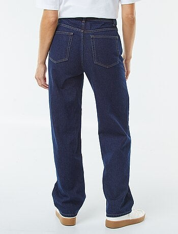 Jeans straight a vita alta