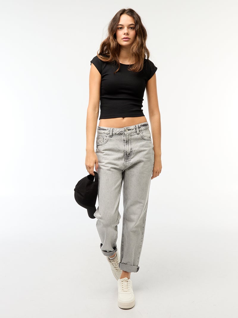 Jeans straight fit Grigio - Kiabi