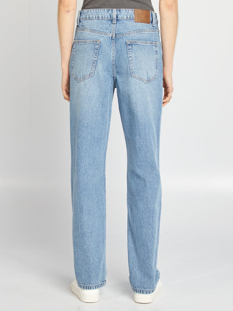 Jeans straight tinta unita BLU - Kiabi