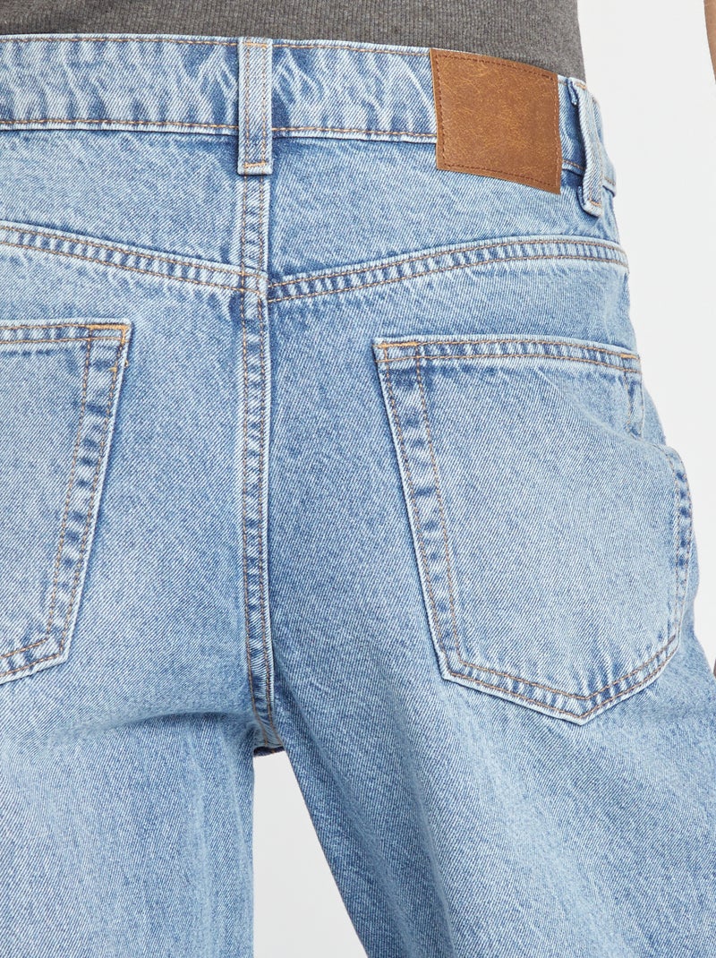 Jeans straight tinta unita BLU - Kiabi