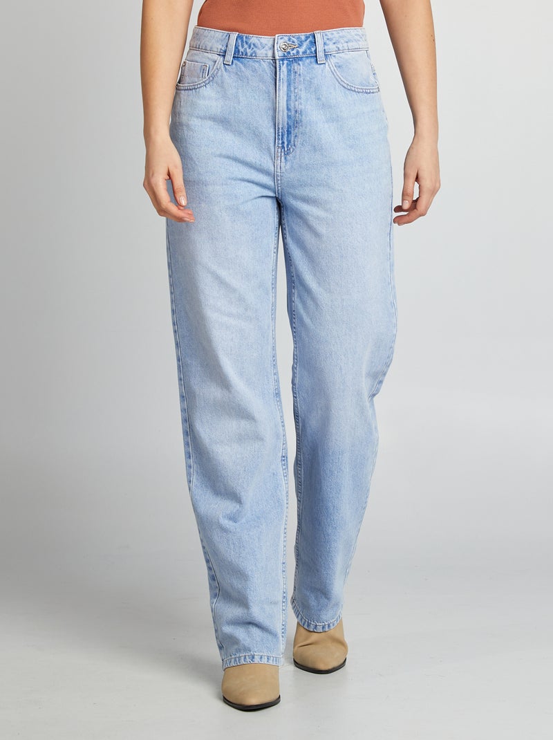 Jeans straight tinta unita BLU - Kiabi