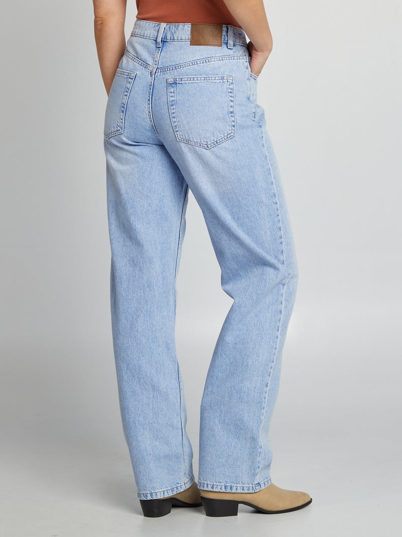 Jeans straight tinta unita BLU - Kiabi