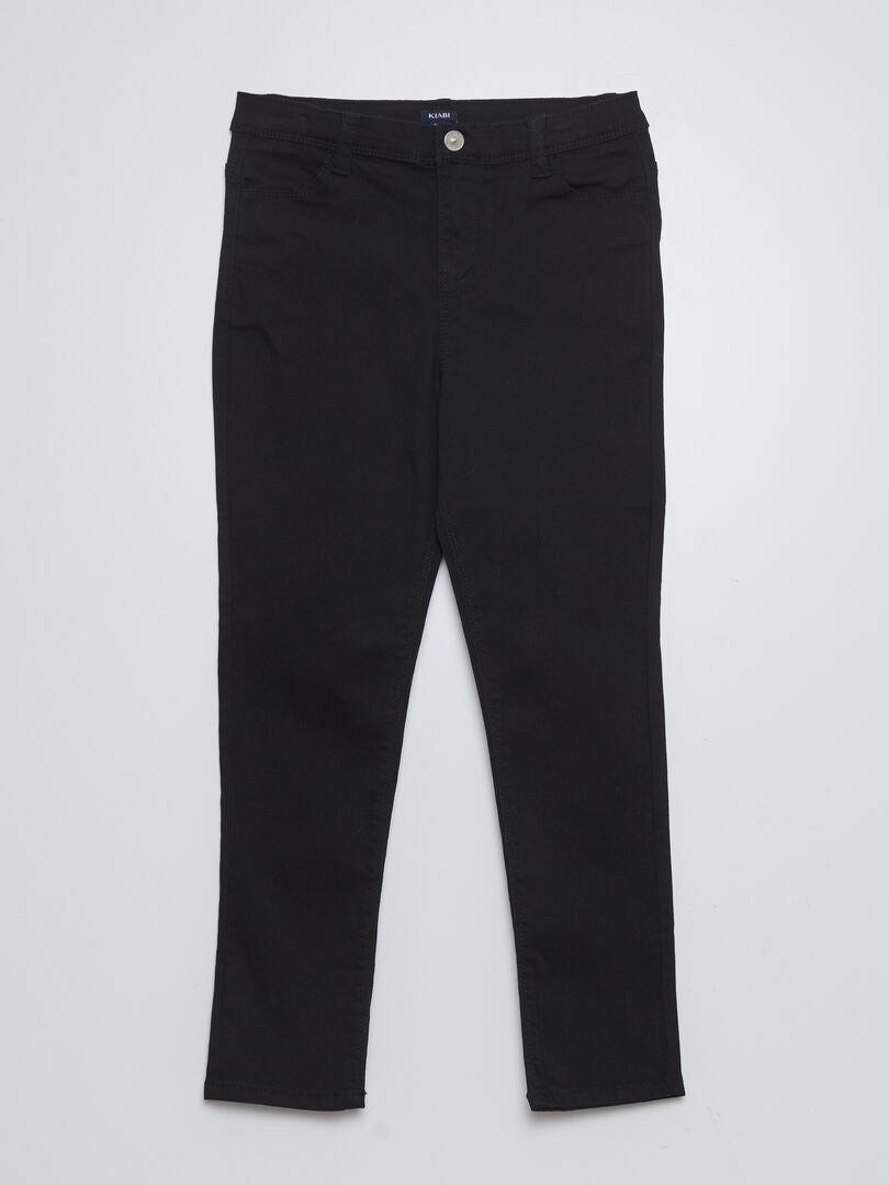 Jeans stretch - Taglio più confortevole nero - Kiabi