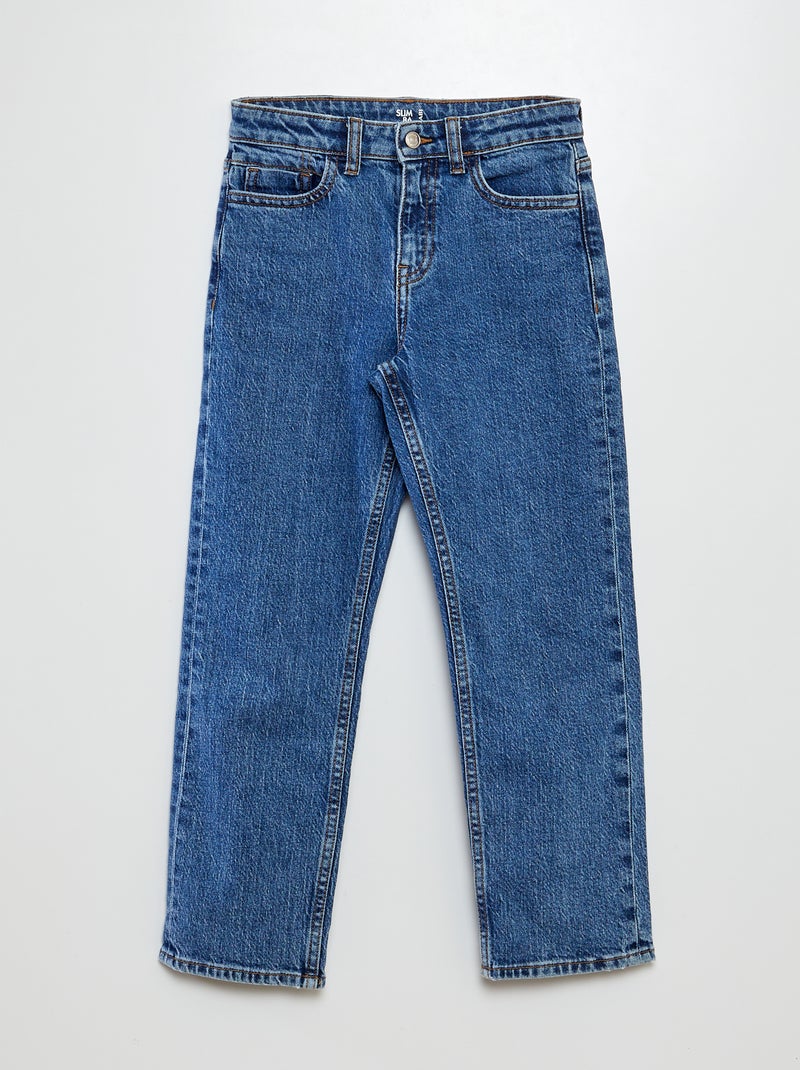 Jeans stretch regolabili in vita BLU - Kiabi