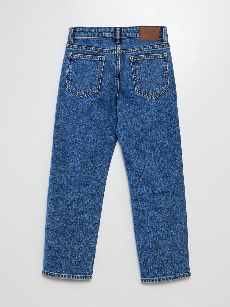 Jeans stretch regolabili in vita BLU - Kiabi