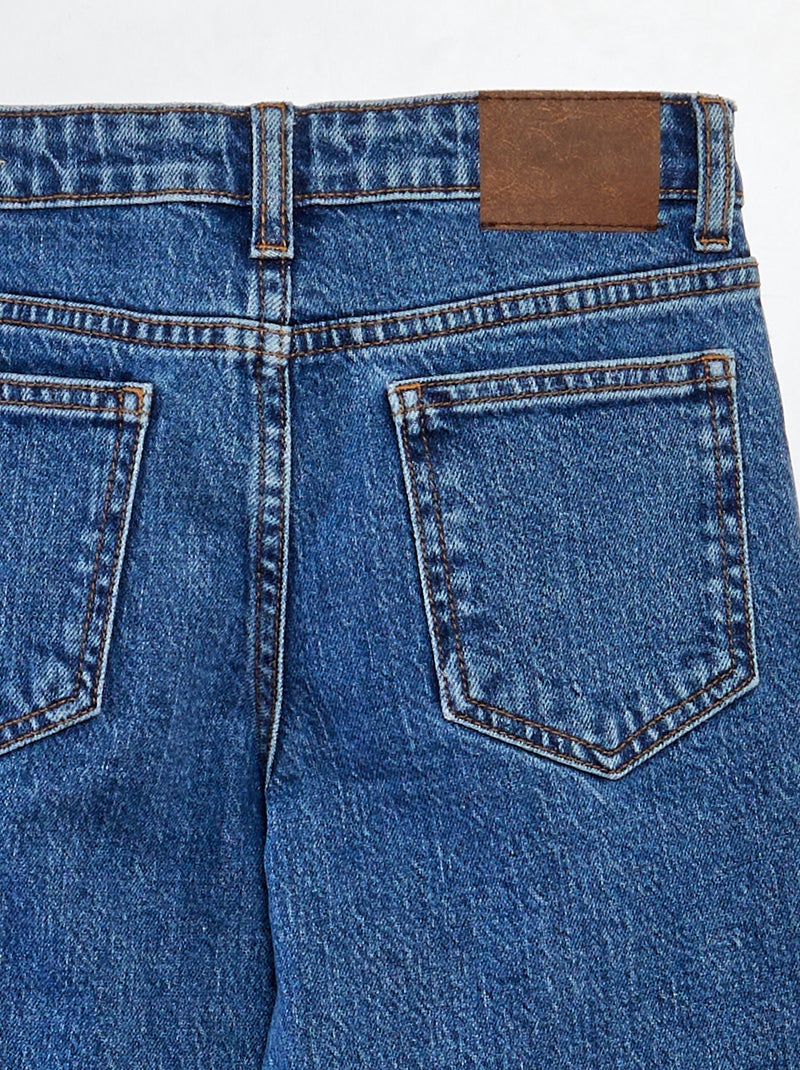 Jeans stretch regolabili in vita BLU - Kiabi