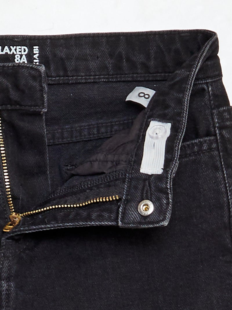 Jeans stretch regolabili in vita GRIGIO - Kiabi