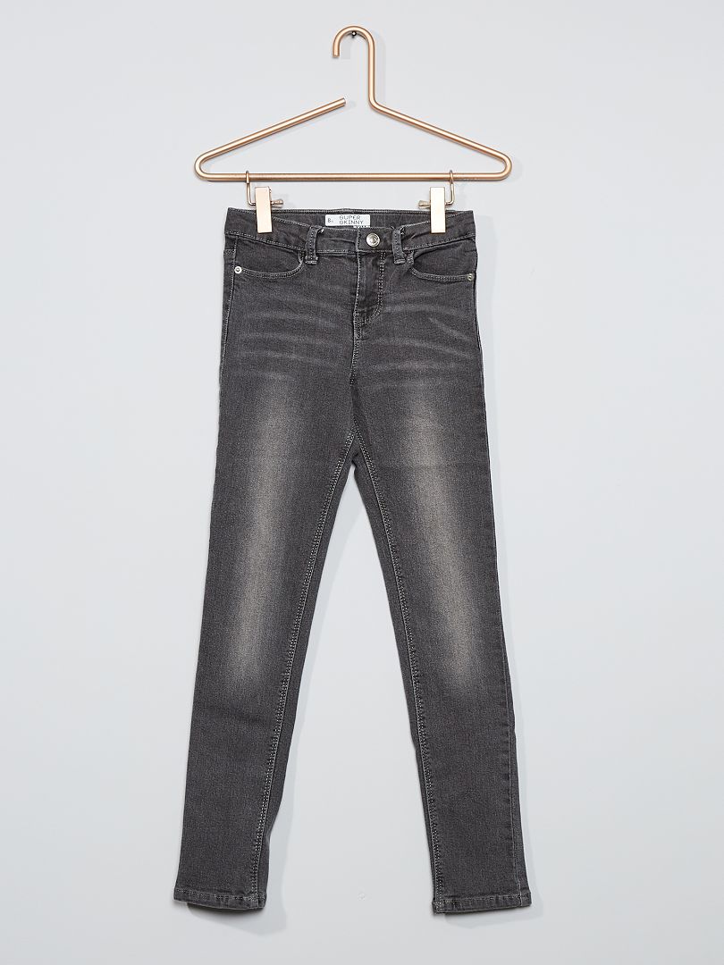 Jeans super skinny - Taglio più aderente GRIGIO - Kiabi