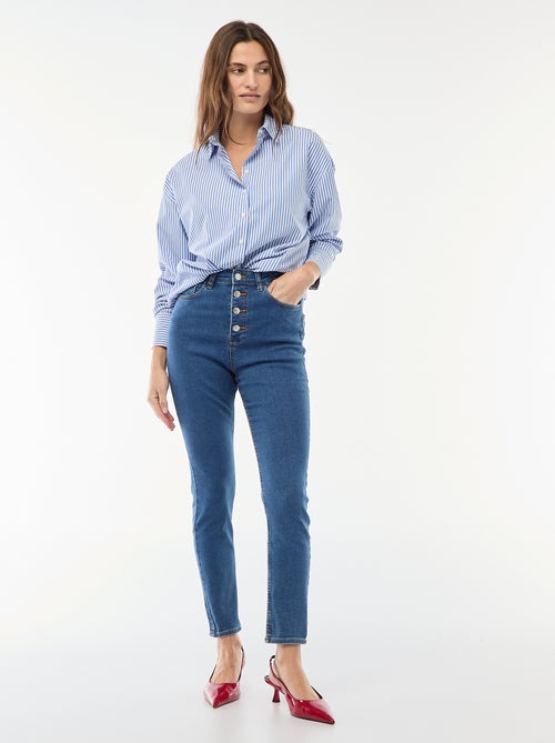 Jeans super skinny a vita altissima - L28 - Kiabi