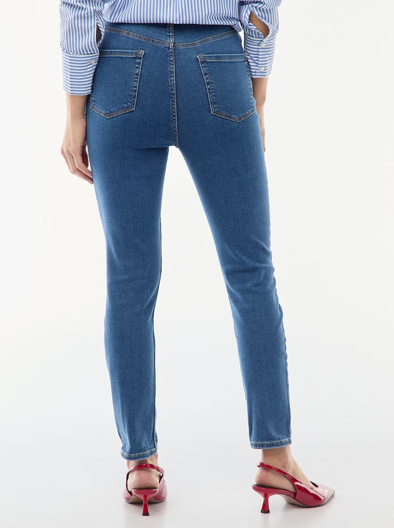 Jeans super skinny a vita altissima - L28 Blu - Kiabi