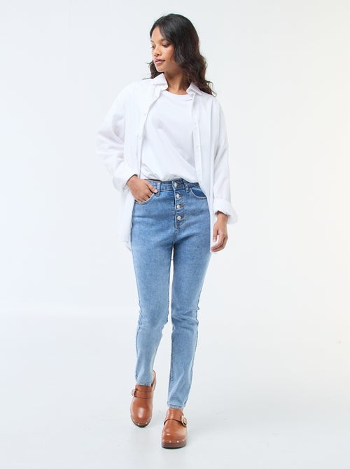 Jeans super skinny a vita altissima - L28 - Kiabi