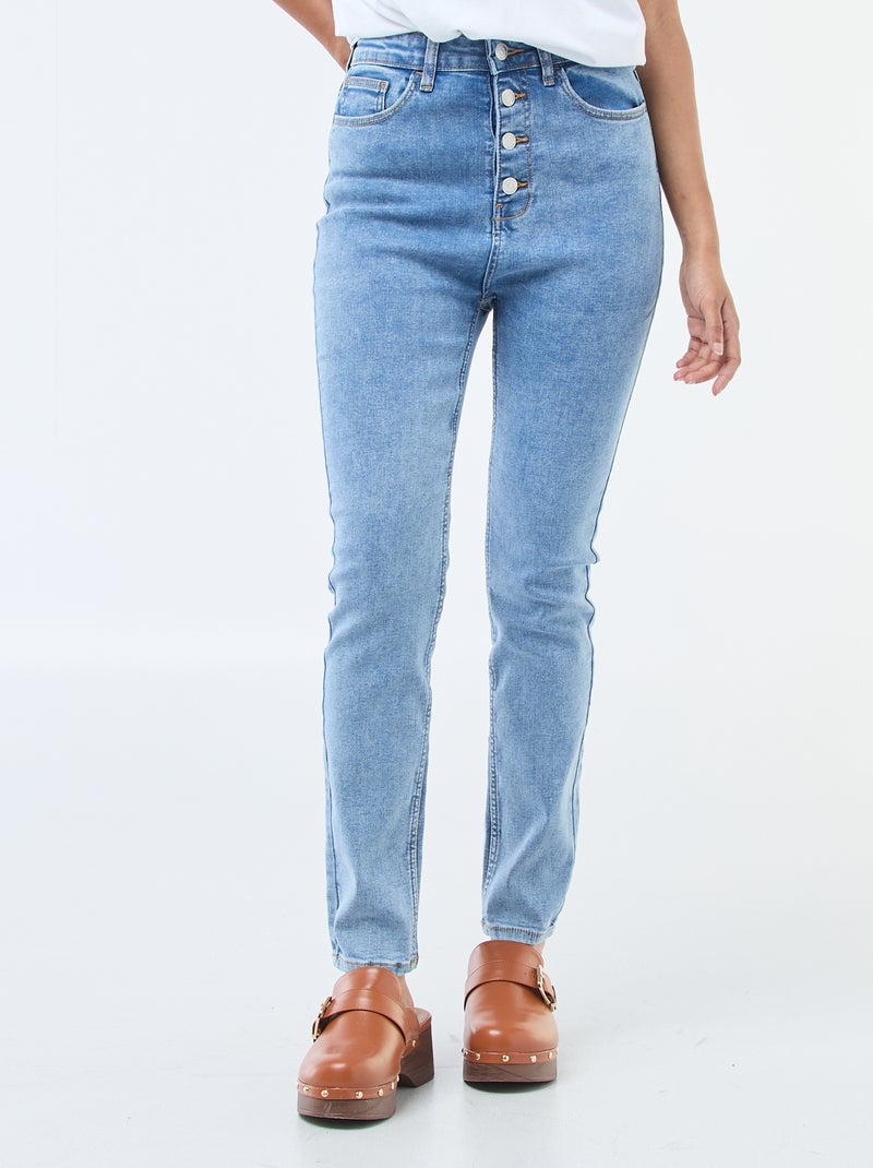 Jeans super skinny a vita altissima - L28 Blu - Kiabi