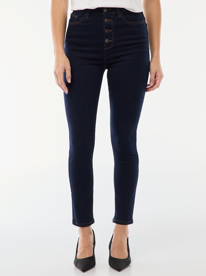 Jeans super skinny a vita altissima - L28 Blu - Kiabi