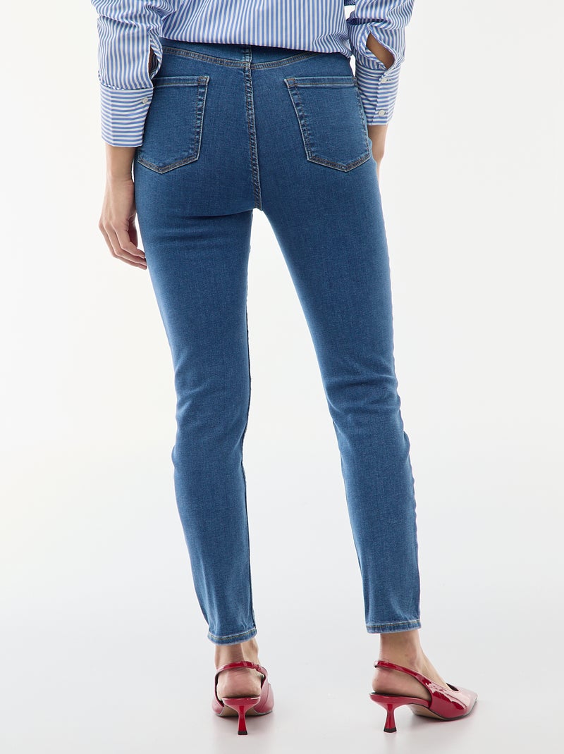 Jeans super skinny a vita altissima - L32 Blu - Kiabi
